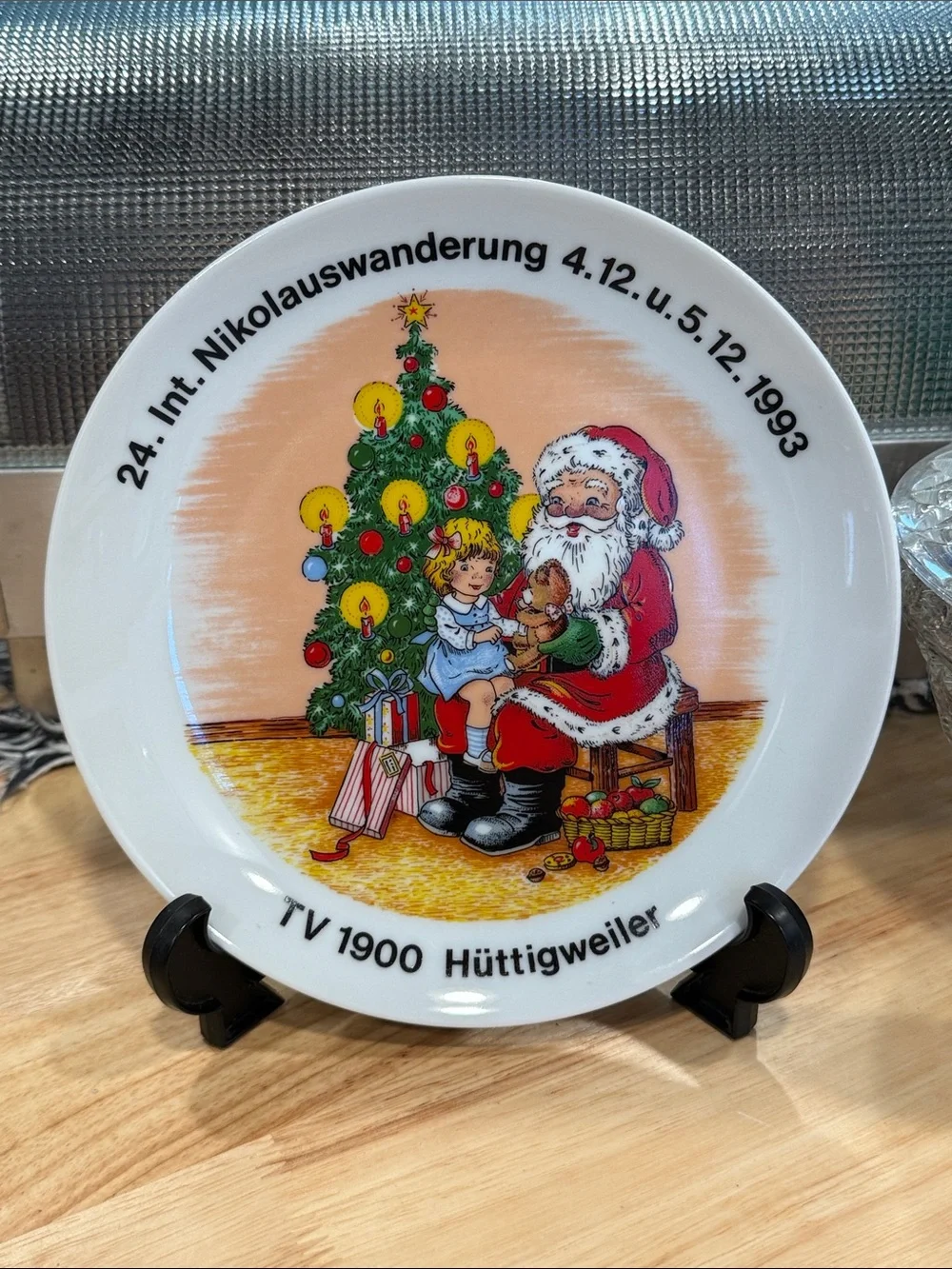 Vintage Santa Plate